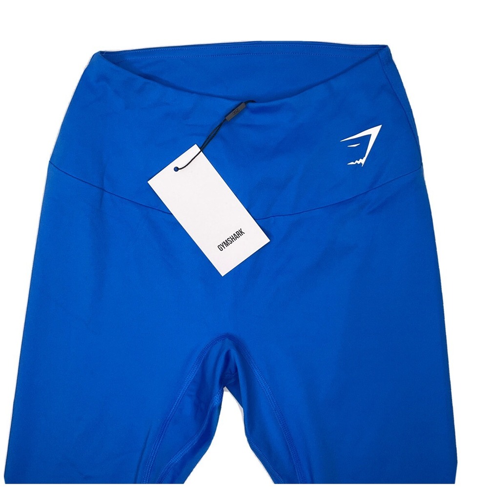 Gymshark Training Cropped Leggings Womens XS Sprint‎ Blue Athletic Workout NWT